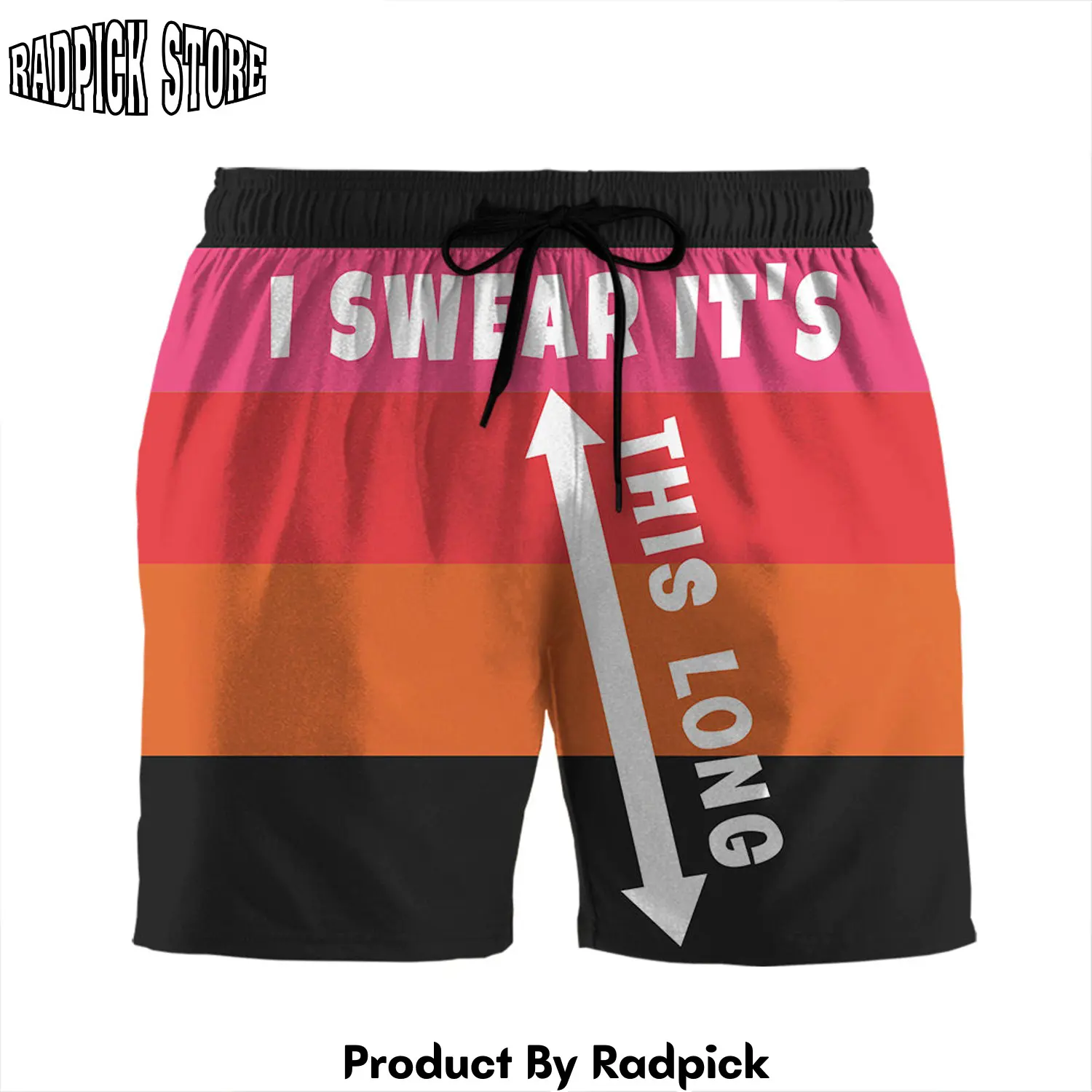 Radpick 3d funny beach shorts rp631505